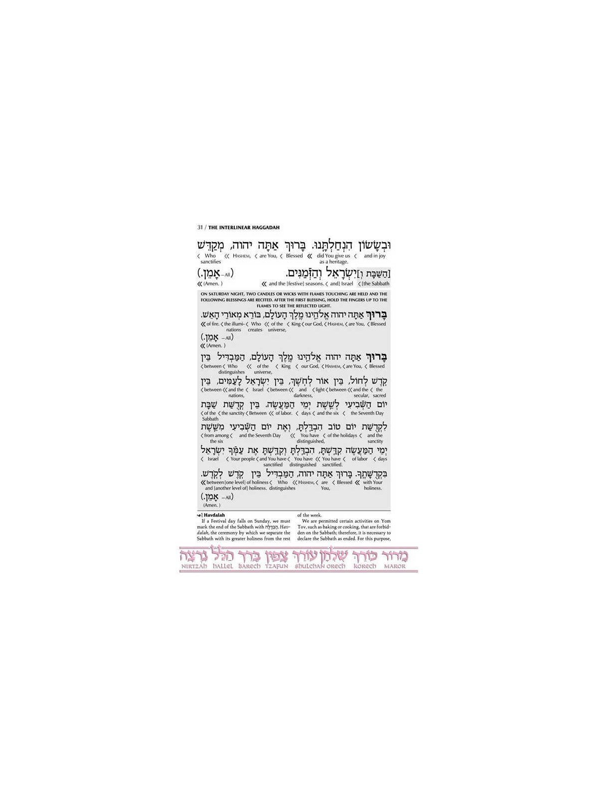 Schottenstein Ed Interlinear Haggadah - Hardcover | Passover | Judaica